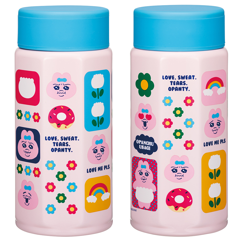八角形ステンレスマグボトル 350ml おぱんちゅうさぎ