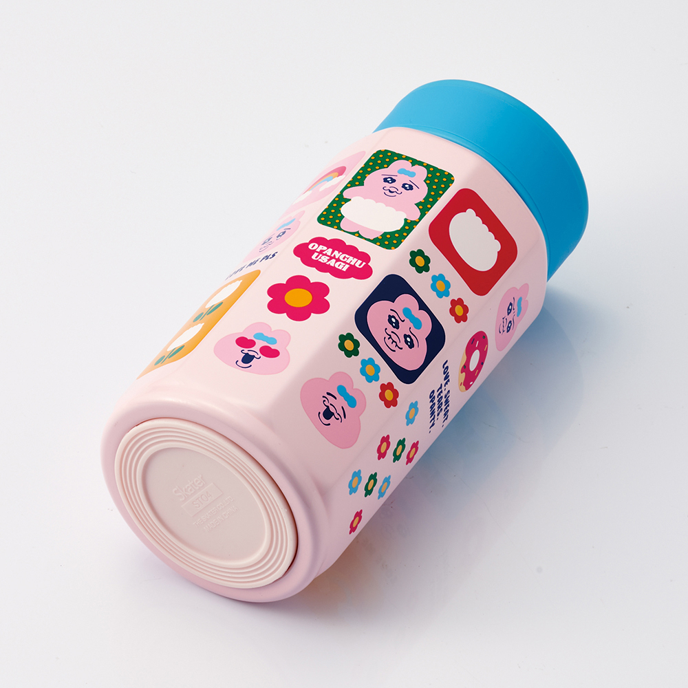 八角形ステンレスマグボトル 350ml おぱんちゅうさぎ