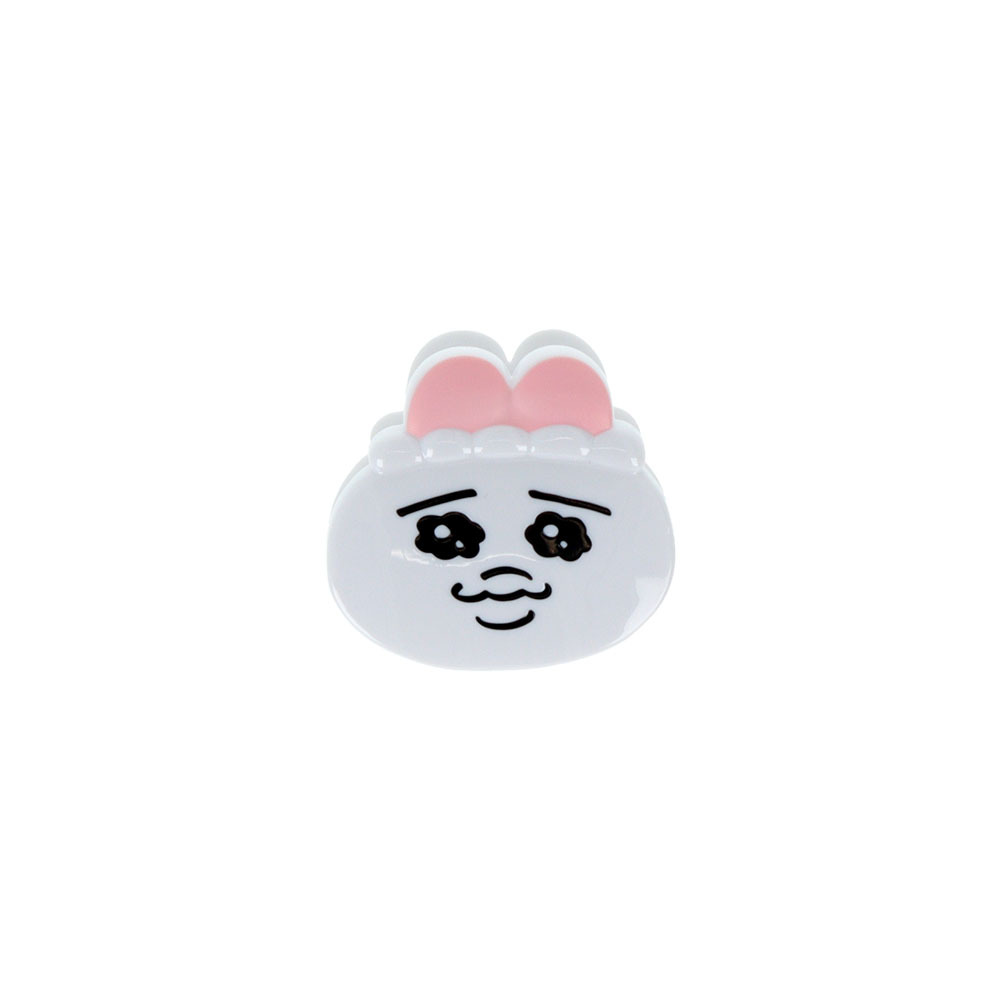 ダイカットクリップ　おぱんちゅうさぎ 白