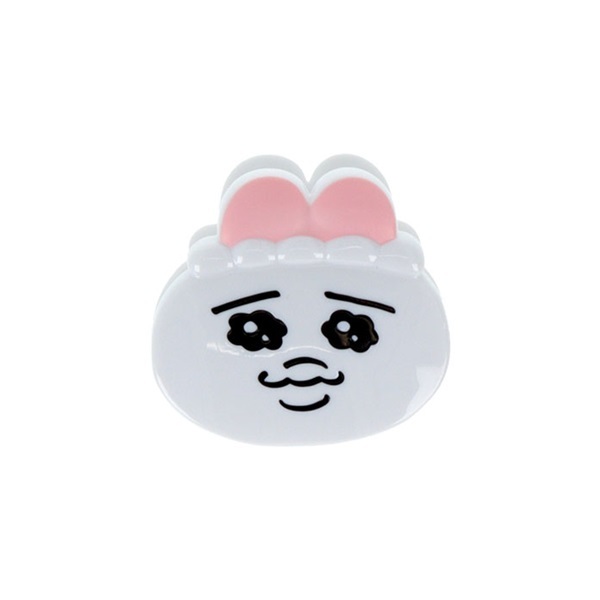 ダイカットクリップ　おぱんちゅうさぎ 白