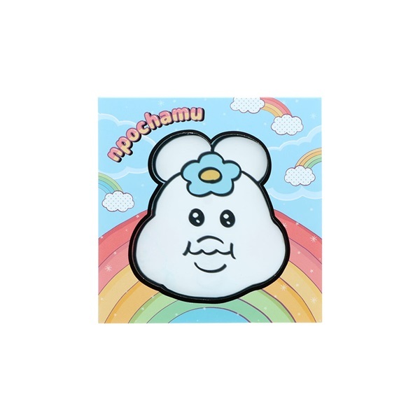 窓付スクエアメモ　んぽちゃむ　ブルー
