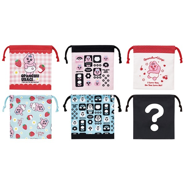 ミステリーボックス　巾着Ｍ　BOX（全6種類 レアデザイン1種類） おぱんちゅうさぎ