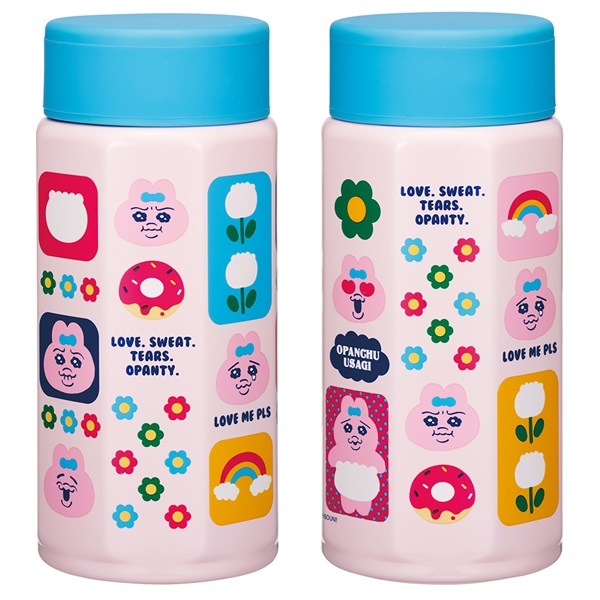 八角形ステンレスマグボトル 350ml おぱんちゅうさぎ