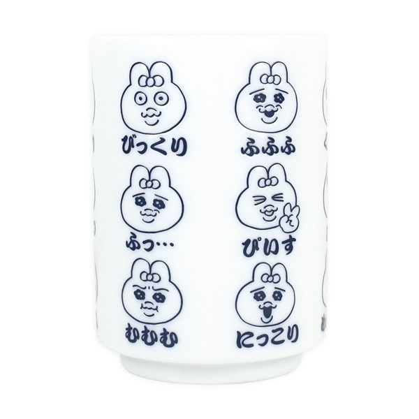 おぱんちゅうさぎ湯のみ　いろいろフェイス
