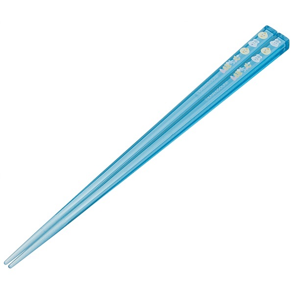 アクリル製クリアなお箸 21cm（んぽちゃむ）