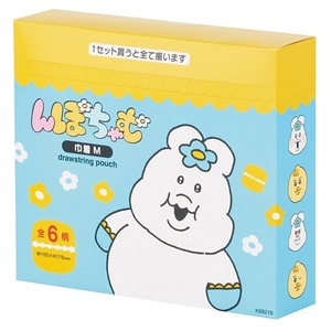 ミステリーボックス　巾着Ｍ　BOX（全6種類 レアデザイン1種類） んぽちゃむ