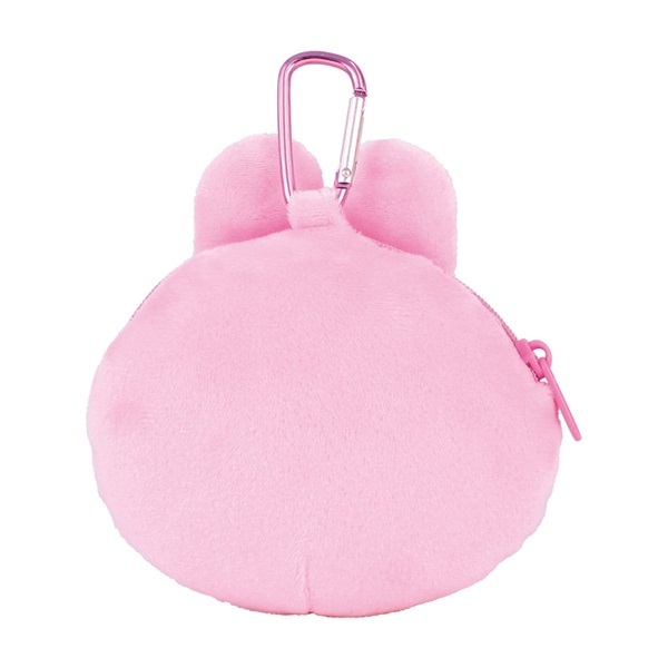 おぱんちゅうさぎカラビナ付きぬいぐるみファスナーマスコット　てへぺろ